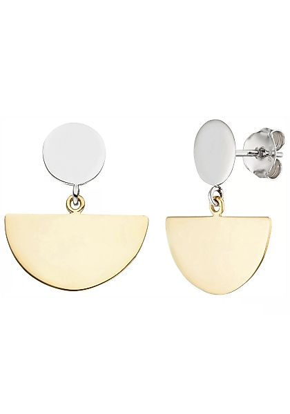 JOBO Paar Ohrhänger, 925 Silber bicolor vergoldet günstig online kaufen