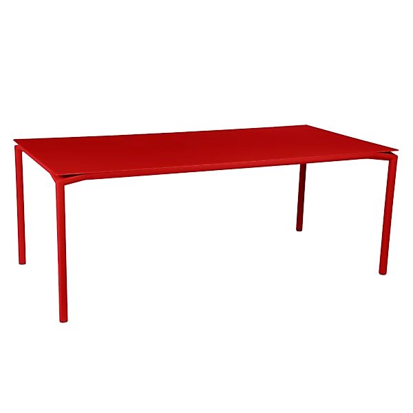 Calvi Tisch 195x95 Mohnrot günstig online kaufen