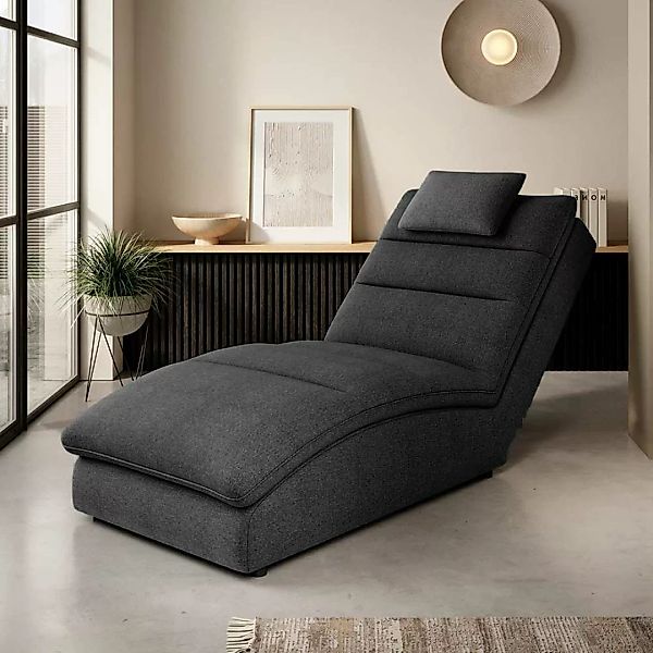 Relax Liegesessel Loungeliege aus Webstoff mit geschwungener Liegefläche günstig online kaufen