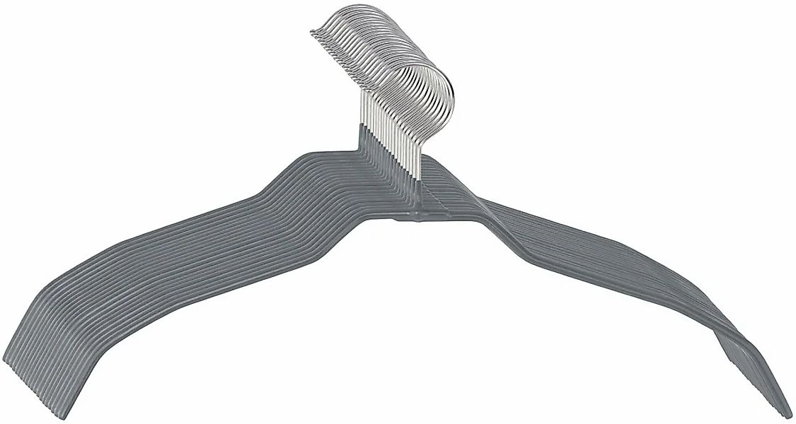 WENKO Kleiderbügel "Modell Alessia" rutschfeste Beschichtung, extra dünn, p günstig online kaufen