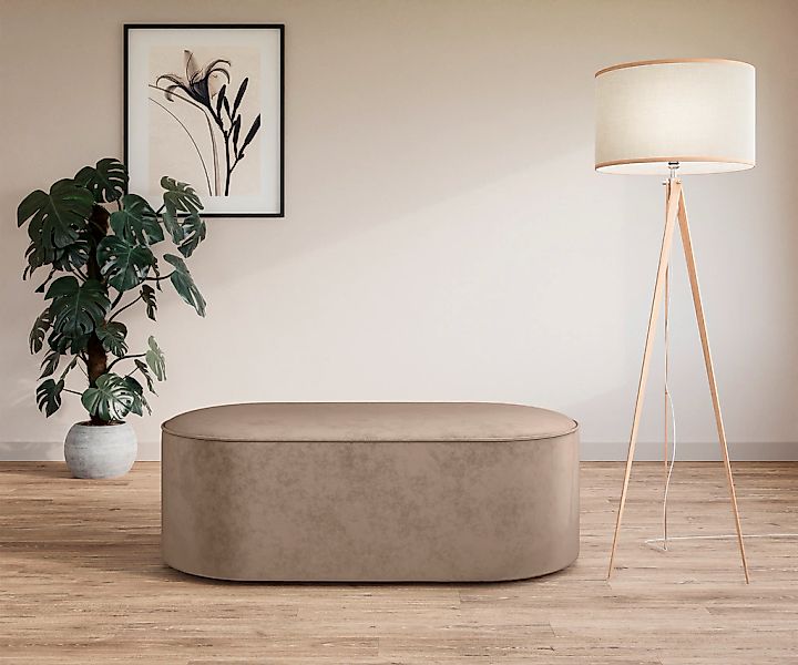 OTTO home Polsterhocker "EIVIND Sitzhocker, Maße: B/T/H: 142/70/48 cm" auch günstig online kaufen