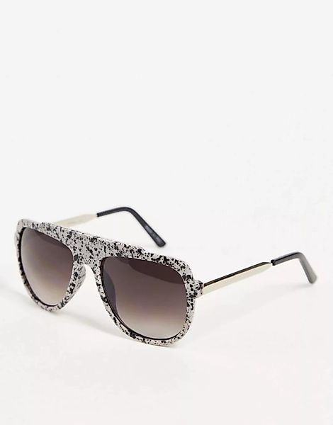 Jeepers Peepers – Sonnenbrille mit gemustertem Rahmen-Schwarz günstig online kaufen