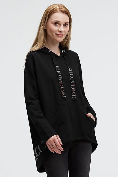SOCCX Kapuzensweatshirt mit verlängertem Saum hinten günstig online kaufen