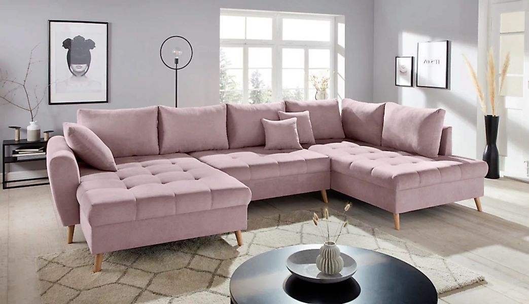 Home affaire Wohnlandschaft "Penelope Luxus U-Form" günstig online kaufen