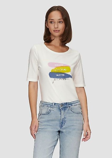 s.Oliver Kurzarmshirt Elastisches T-Shirt mit Frontprint günstig online kaufen