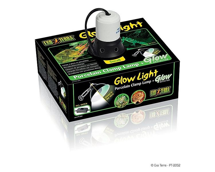 Exo Terra Terrarienleuchte Glow Light - Porzellan-Klemmlampe und Leuchtrefl günstig online kaufen