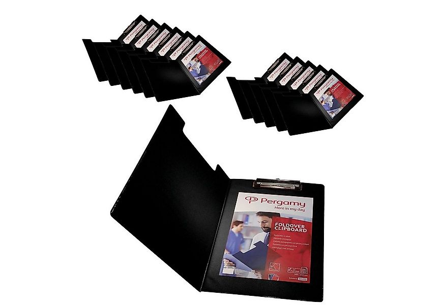 Konferenzmappe Klemmbrett Schreibunterlage Schreibbrett 12er Set Pergamy A4 günstig online kaufen