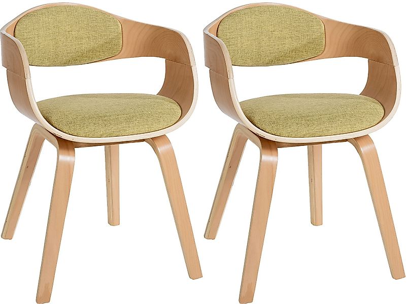 CLP Esszimmerstuhl Kingston Stoff (2er Set, günstig online kaufen