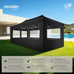 tectake Pavillon Viola, mit 6 Seitenteilen, günstig online kaufen