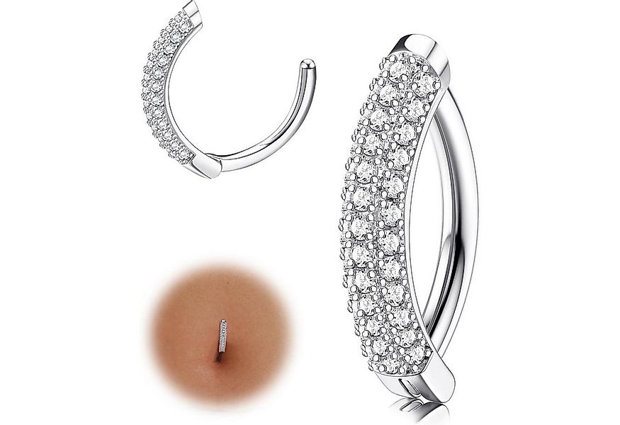 LuxusKollektion Bauchnabelpiercing Bauchnabelpiercing Clicker Ringe 14G Ede günstig online kaufen