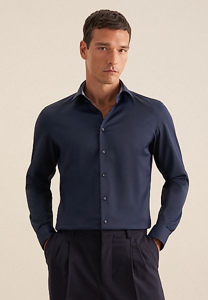 seidensticker Businesshemd "Slim", Slim Langarm Kentkragen Uni günstig online kaufen