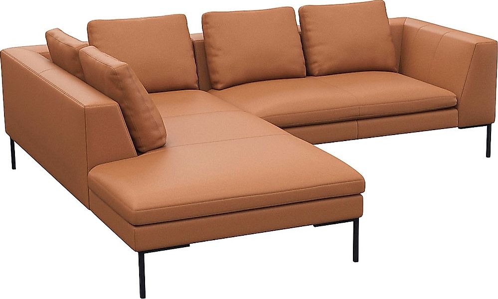 FLEXLUX Ecksofa "Loano, superbequemer Sitzkomfort durch Kaltschaum im Sitz, günstig online kaufen