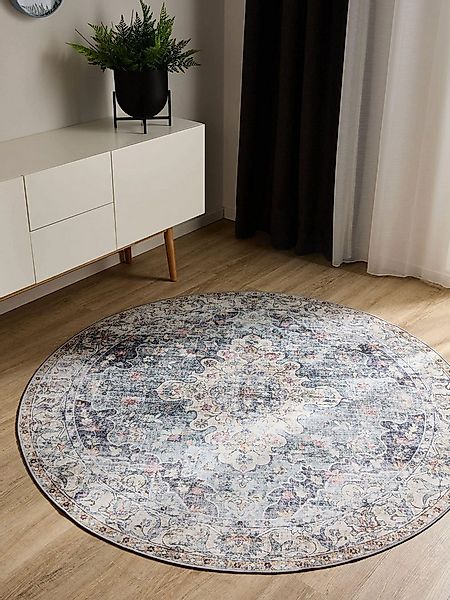 benuta Teppich George, rund, Höhe: 5 mm, Vintage-Look, Kurzflor, Teppich Wo günstig online kaufen