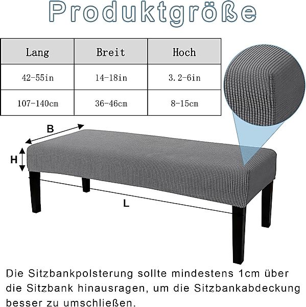 Coonoor Stuhlhusse Universal-Bezug für Esszimmer-Bank, elastisch günstig online kaufen