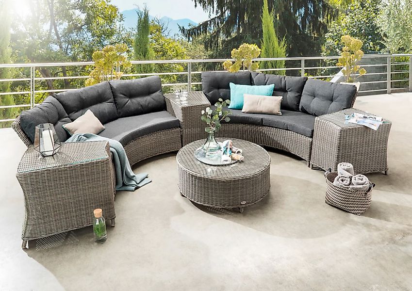 Destiny Gartenlounge-Set "RIO", (18 tlg., 2x Schenkel, 1x Tisch, 3x Beistel günstig online kaufen