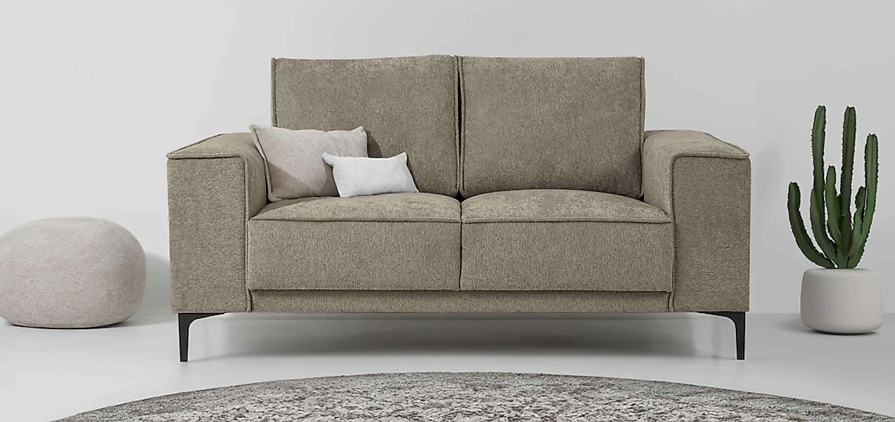 OTTO home 2-Sitzer "Kompaktsofa Oland, Struktur, Flachgewebe, Luxus-Microfa günstig online kaufen