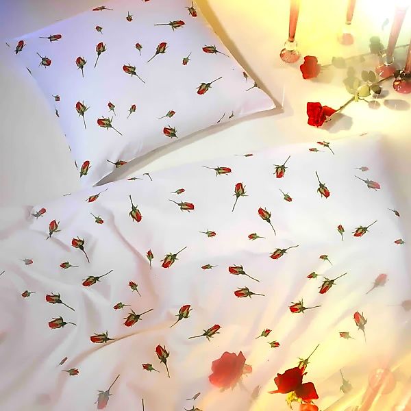 Kaeppel Bettwäsche Satin Rosenknospen in 155x220 günstig online kaufen