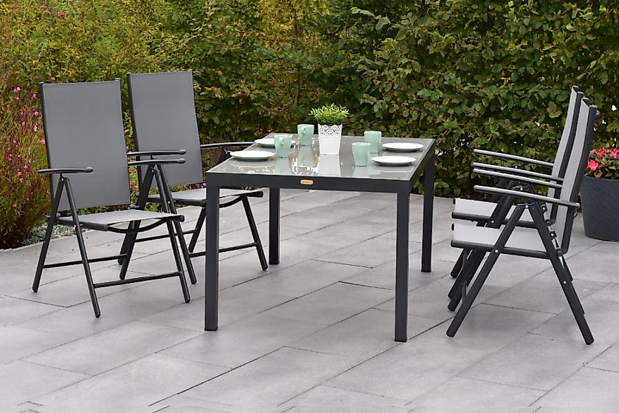 MERXX Garten-Essgruppe ""Amalfi"" Set, 5-fach verstellbare Rückenlehne, 5 S günstig online kaufen