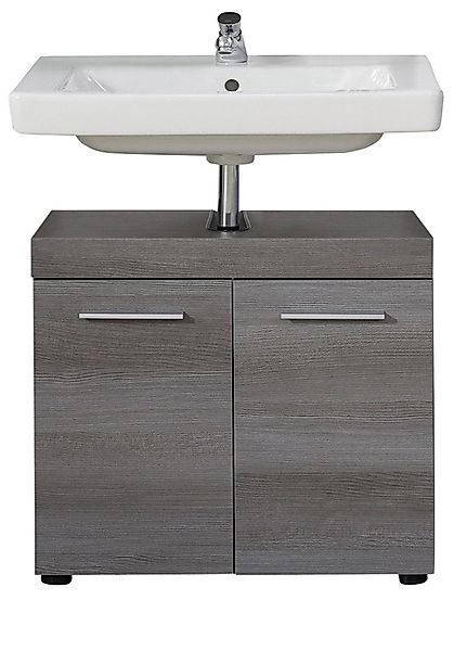 trendteam Waschbeckenunterschrank Runner (Badschrank in grau günstig online kaufen