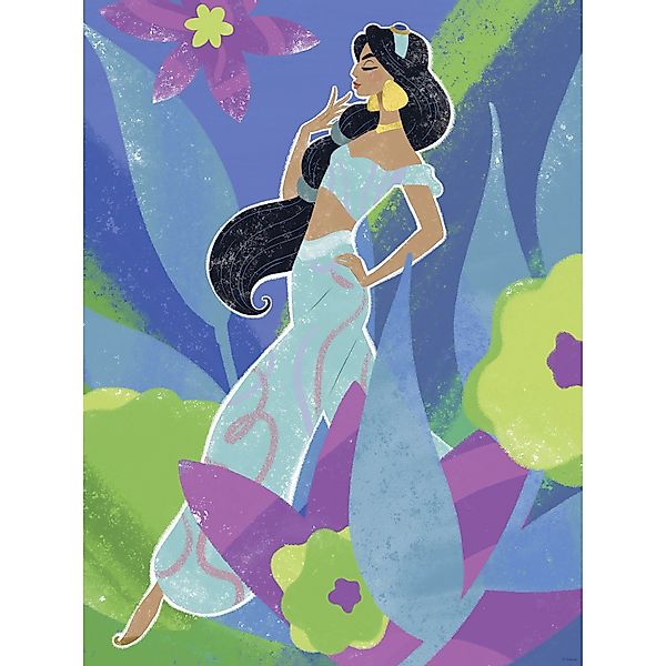 Komar Wandbild Disney Princess Jasmine in Blue 30 cm x 40 cm günstig online kaufen