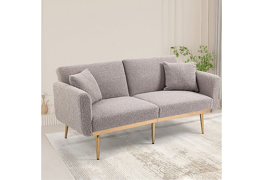 Powerwill Schlafsofa 3-Sitzer-Designsofa aus weichem Samt, Dreisitzer mit B günstig online kaufen