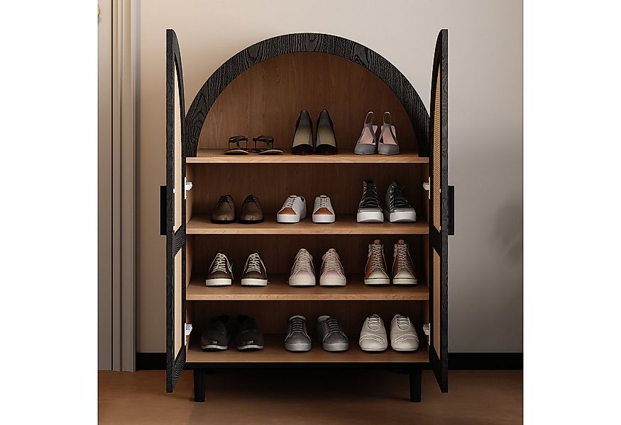 MODFU Schuhschrank Dämpfungsscharnier, Metallbeine (Schuhregal, Sideboard, günstig online kaufen