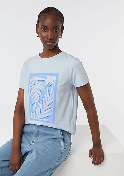 comma Kurzarmshirt T-Shirt T-Shirt aus Baumwollmix günstig online kaufen