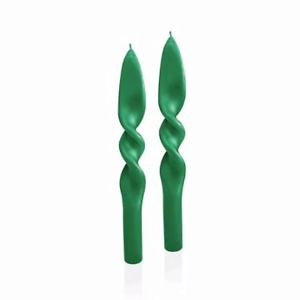 THE MIA Gedrehte Kerzen im 2er Set 25 cm grün günstig online kaufen
