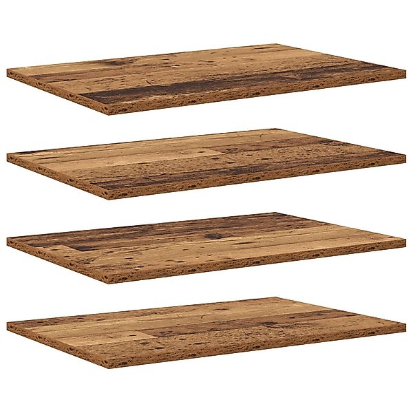 vidaXL Bücherregal Bücherregalbrett 4 pcs Braun günstig online kaufen