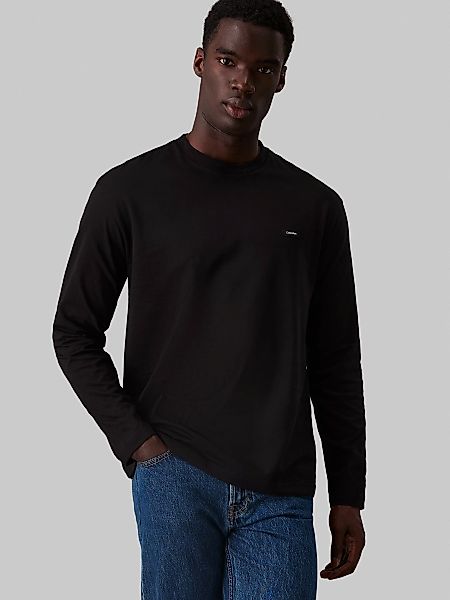 Calvin Klein Langarmshirt "COTTON COMFORT LS T-SHIRT", mit Logopatch günstig online kaufen