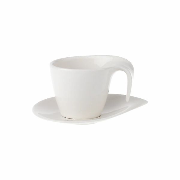 Villeroy & Boch Tasse "Frühstückstasse mit Untertasse Flow 250 ml weiß" günstig online kaufen