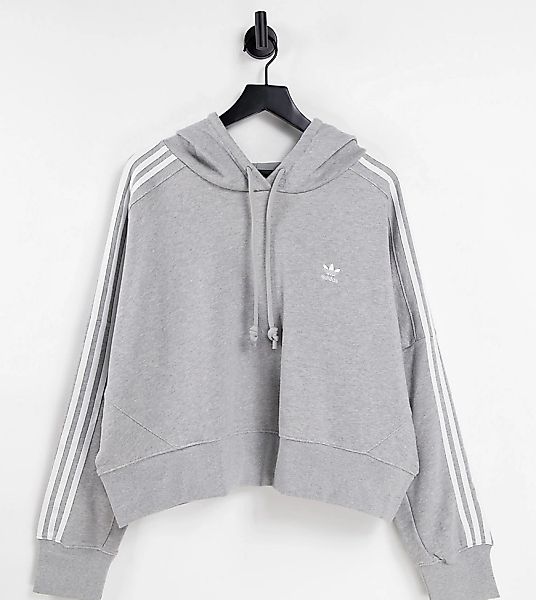 adidas Originals Plus – adicolor – Sweatshirt in Grau mit den drei Streifen günstig online kaufen