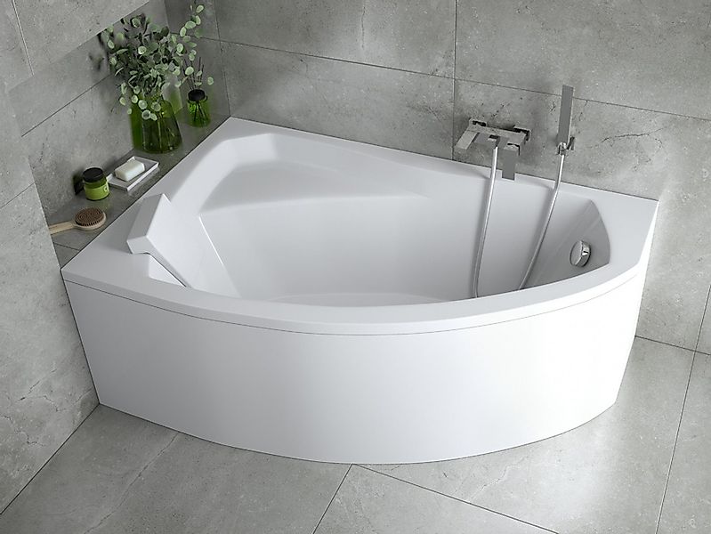 KOLMAN Badewanne Eckbadewanne Rima 130x85, (Links/Rechts), Ablaufgarnitur & günstig online kaufen
