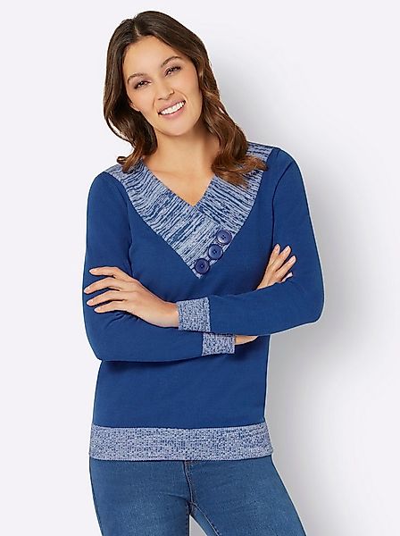 Sieh an! Strickpullover Langarm-Pullover Langarm Jersey günstig online kaufen