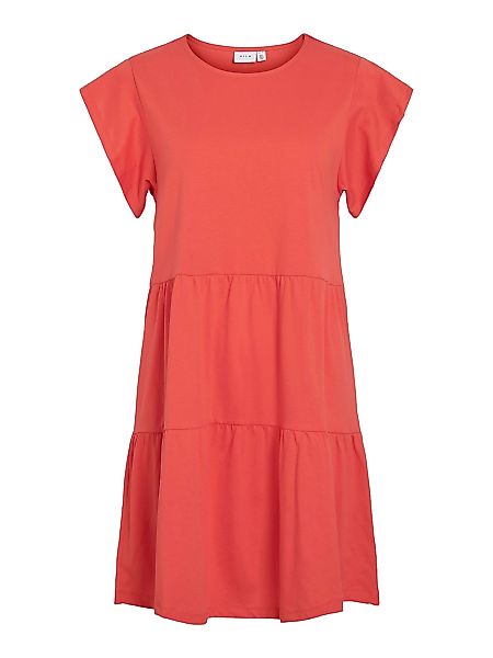 Vila Shirtkleid Kurzärmeliges Volant Design mit günstig online kaufen