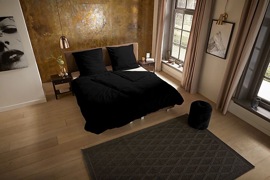 PURE luxury collection Bettwäsche "Pure uni" 3 Stk. tlg. Mikrofaser, Pflege günstig online kaufen