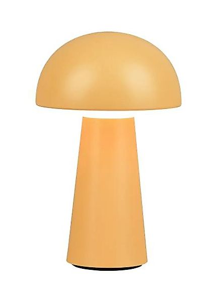 LED Akku-Tischleuchte ⌀13,60cm Kunststoff Gelb günstig online kaufen