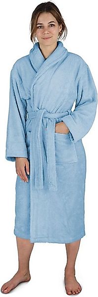 normani Damenbademantel Damen Baumwoll Bademantel, 125, Bio-Baumwolle, Scha günstig online kaufen