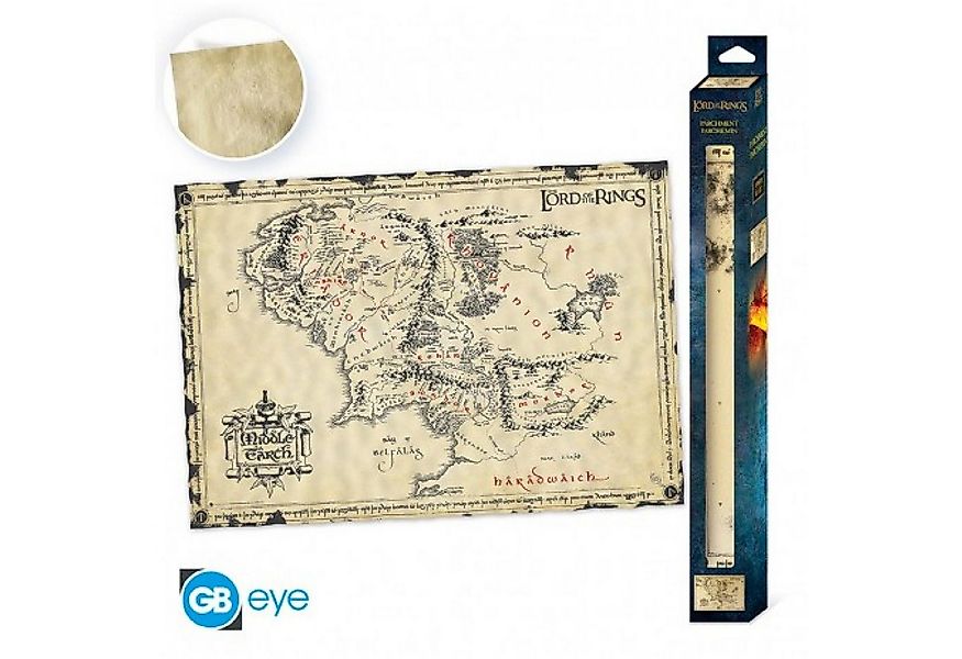ABYstyle Merchandise-Figur LORD OF THE RINGS - Parchment poster - Middle Ea günstig online kaufen