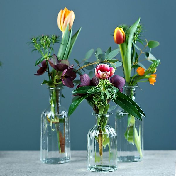 Viana Tischvase Mini Glasflasche Vase klar günstig online kaufen