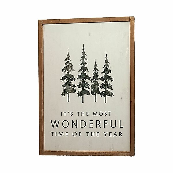 Mirabeau Weihnachtsfigur Dekoboard Wonderful weiß/braun (kein günstig online kaufen