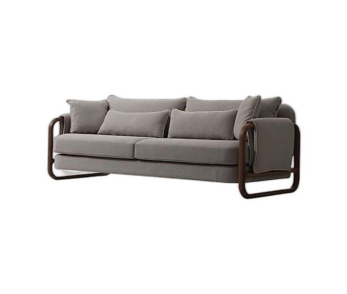 Xlmoebel 4-Sitzer Grau Stoff 4-Sitzer Modernes Sofa für Wohnzimmer Design N günstig online kaufen