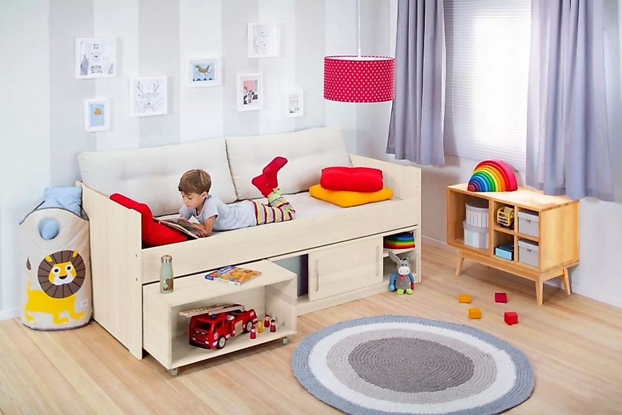 BioKinder - Das gesunde Kinderzimmer Kinderbett Lina, inkl. Bettkommode, Be günstig online kaufen