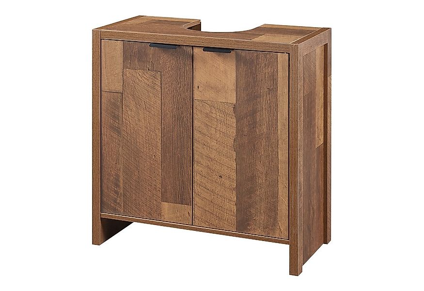 en.casa Waschbeckenunterschrank »Namsskogan« 60x60x30cm Walnussoptik günstig online kaufen