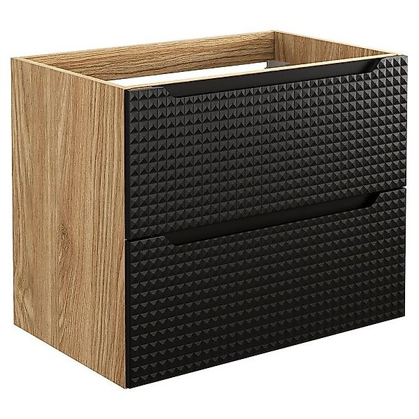 Lomadox Waschbeckenschrank LONDON-56-BLACK Waschtischunterschrank, 70cm bre günstig online kaufen