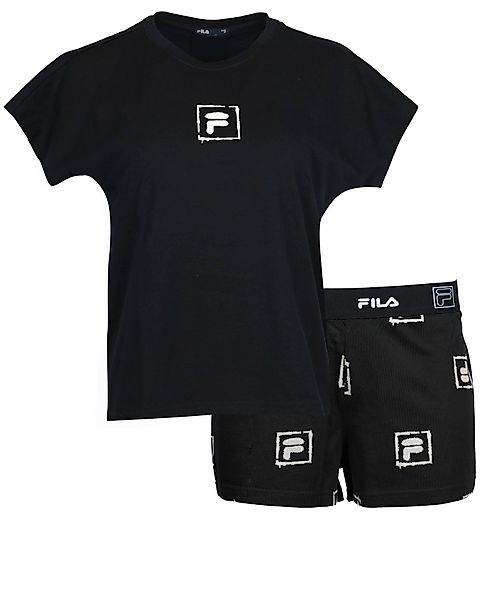 Fila Shorty "WOMAN JERSEY PYJAMAS", (2 tlg.), mit auffälligem Logodruck, Ru günstig online kaufen