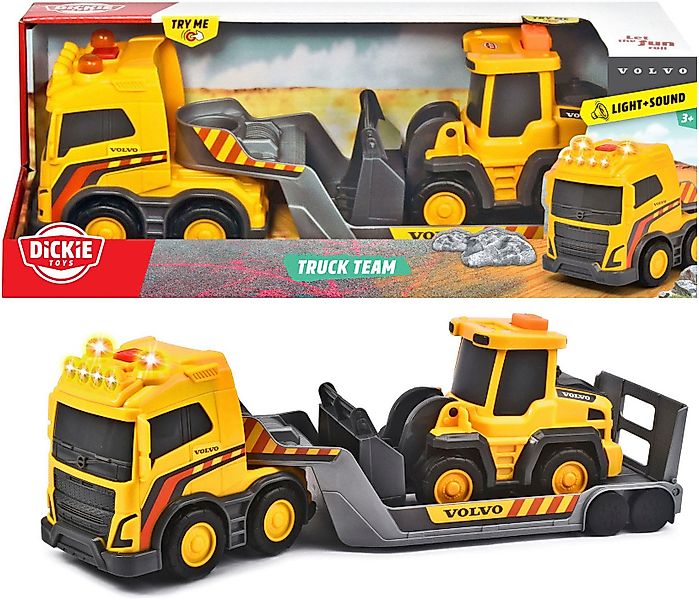 Dickie Toys Spielzeug-Baumaschine Volvo Truck Team, günstig online kaufen