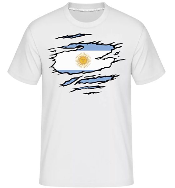 Zerrissene Fahne Argentinien · Shirtinator Männer T-Shirt günstig online kaufen