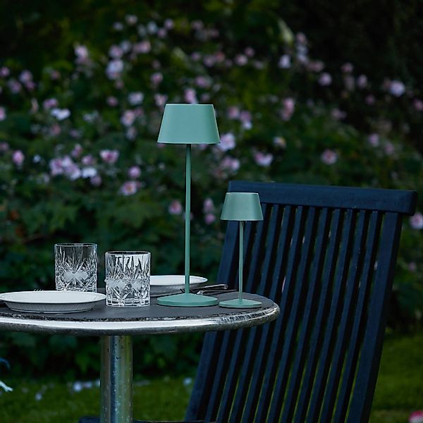 LOOM DESIGN LED-Akku-Tischleuchte Modi Micro, IP65, grün günstig online kaufen