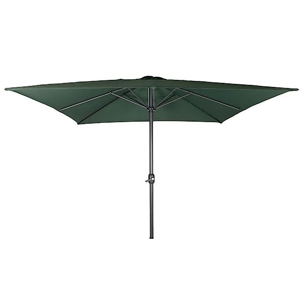 Lex Alu Sonnenschirm 2,5x2,5 m Quadratisch Kurbelschirm Gartenschirm Balkon günstig online kaufen